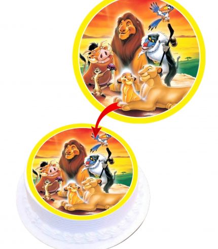 Lion King Edible Cake Topper Round Images Cake Decoration