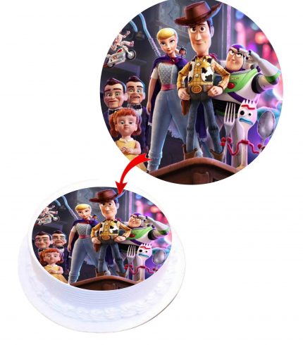 Toy Story 4 Edible Cake Topper Round Images Cake Decoration