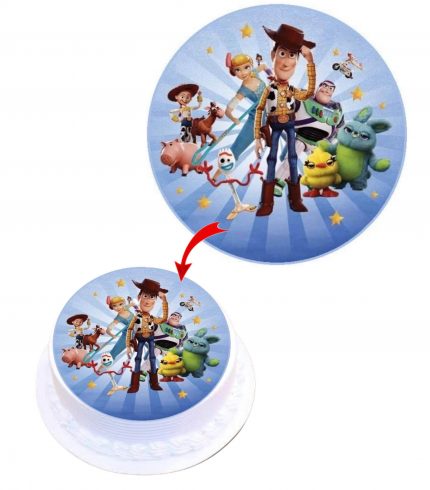 Toy Story Edible Cake Topper Round Images Cake Decoration