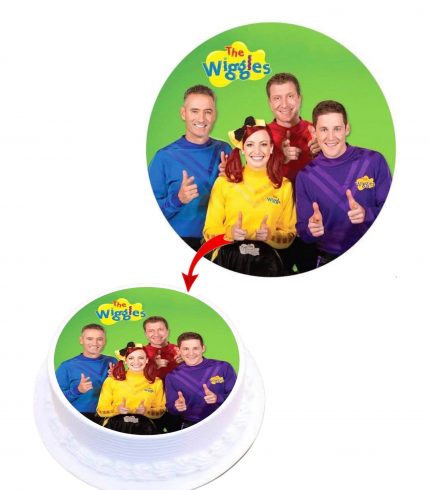 Wiggle Edible Cake Topper Round Images Cake Decoration