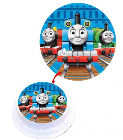 Thomas and Friends #2 Edible Cake Topper Round Images Cake Decoration