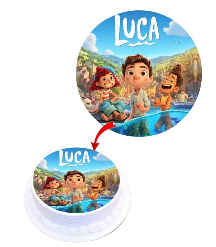 Disney Luca #2 Edible Cake Topper Round Images Cake Decoration