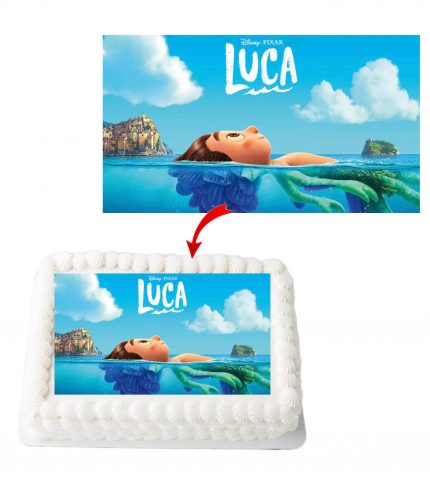 Disney Luca A4 Rectangle Birthday Cake Topper Decoration Images