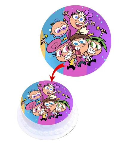The Odd Parents Edible Cake Topper Round Images Cake Decoration