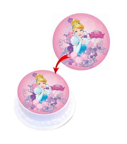 Disney Princess Edible Cake Topper Round Images Cake Decoration