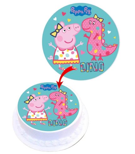 Peppa Pig #3 Edible Cake Topper Round Images Cake Decoration