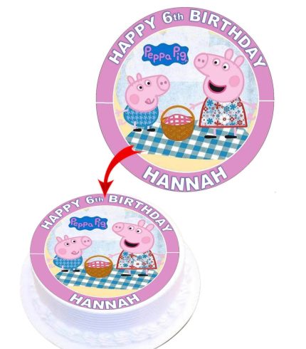 Peppa Pig #3 Personalised Edible Cake Topper Decoration Images