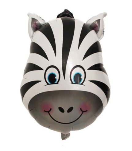Safari Animal Zebra Super Shape Foil Balloon Party Decoration