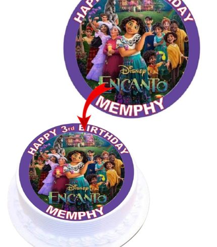 Disney Encanto #1 Personalized Personalized Edible Round Cake Topper Decoration Images