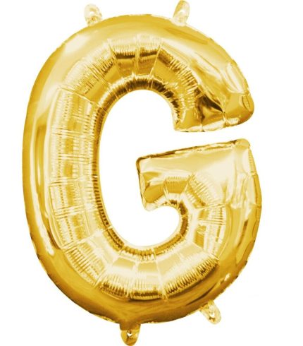 16 inch / 40cm Gold Letter G Foil Balloon