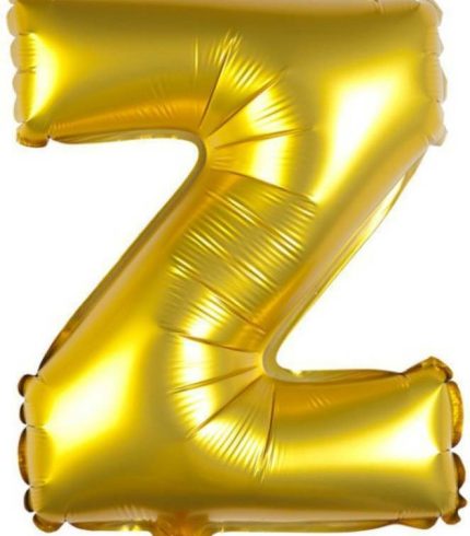 16 inch / 40cm Gold Letter Z Foil Balloon