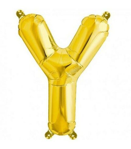 16 inch / 40cm Gold Letter Y Foil Balloon