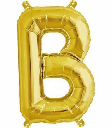 16 inch / 40cm Gold Letter B Foil Balloon