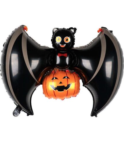 Halloween Pumpkin and Bat Super Shape 103 x 62cm Foil Balloon Halloween Decorate