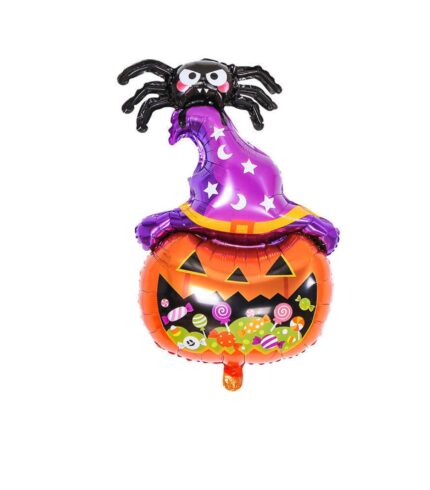 Halloween Pumpkin and Spider Super Shape 80x55cm Foil Balloon Halloween Decorate