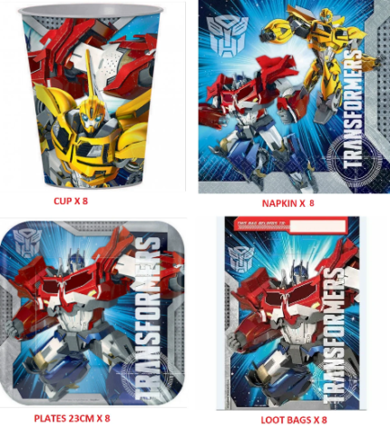 Transformers Party Pack Supplies