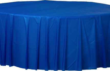 Plastic Round Table Cloth Tablecover – Royal Blue