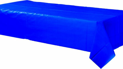Plastic Rectangular Table Cloth Tablecover – Royal Blue