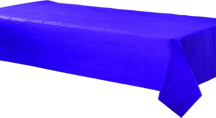 Plastic Rectangular Table Cloth Tablecover – New Purple