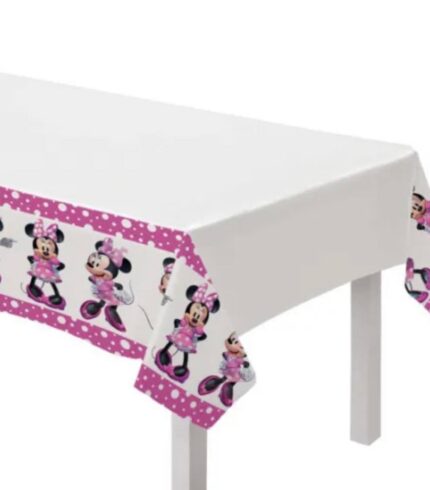 Minnie Mouse Table Cover Plastic