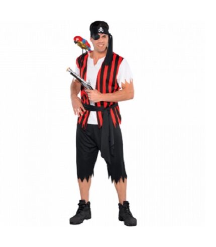 COSTUME AHOY MATEY PIRATE MENS FANCY DRESS UP COSTUME PARTY