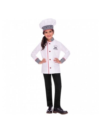 COSTUME CHEF UNISEX 4-8 YEARS OLD FANCY COSTUME WEEKBOOK PARTY
