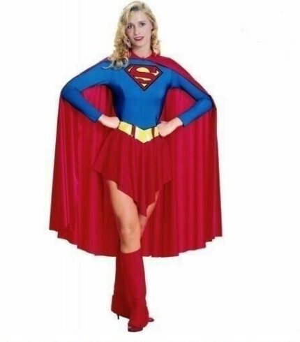 SUPER WOMAN COSTUME FANCY DRESS UP COSTUME PARTY STANDARD ADULT SIZE