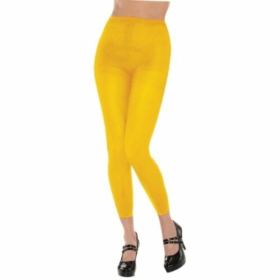 WOMEN FOOTLESS TIGHTS – YELLOW