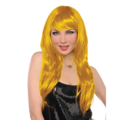 LONG CURRY WOMAN WIG – YELLOW