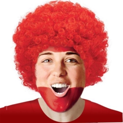 CURLY AFRO WIG – RED
