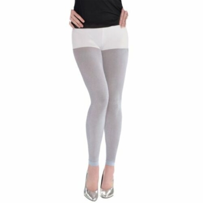 WOMEN FOOTLESS TIGHTS – SILVER