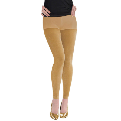 WOMEN FOOTLESS TIGHTS – GOLD