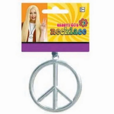 1960S 1970S PEACE SIGN NECKLACE