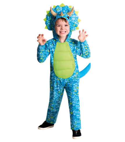 Costume Blue Dino Boys 3-8 Years