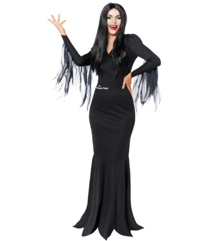 COSTUME THE ADDAMS FAMILY MORTICIA WOMEN’S SIZE 8-20