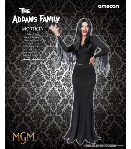 COSTUME THE ADDAMS FAMILY MORTICIA WOMEN’S SIZE 8-20