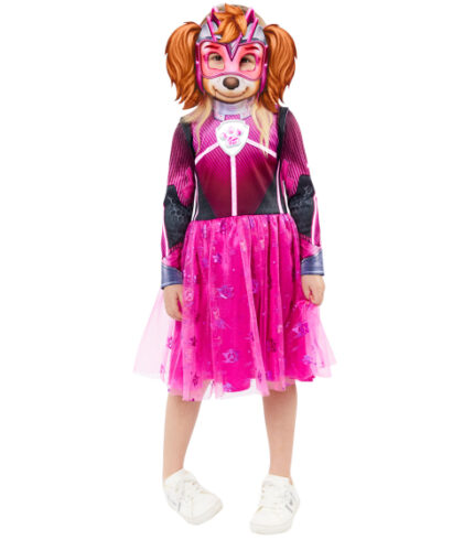 COSTUME PAW PATROL THE MIGHTY MOVIE GLOW IN THE DARK SKYE 3-6 YEARS