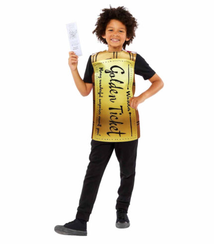 GOLDEN TICKET WONKA BAR KIDS M/L