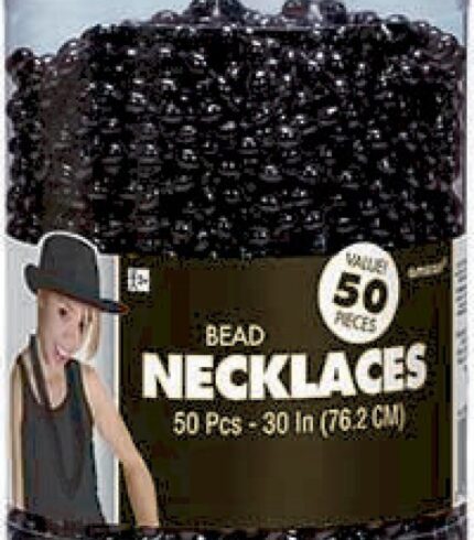 Bead Necklaces 50pcs – Black