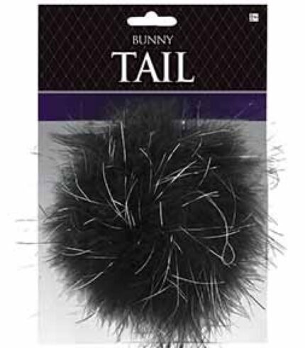 Black Bunny Feather Tail