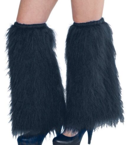 Plush Leg Warmers – Black