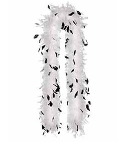 Feather Boa Black and White