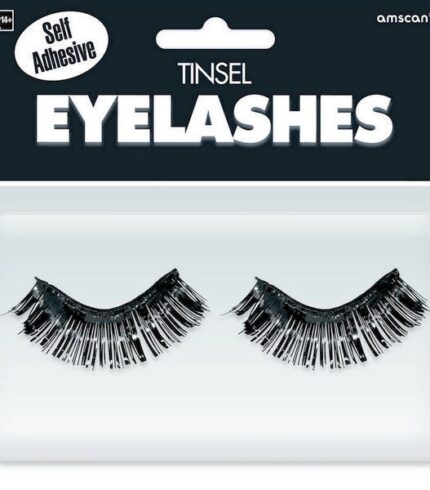 Tinsel Eyelashes – Black