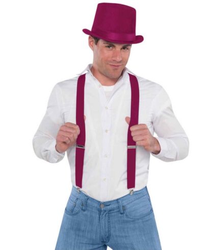 Suspenders – Burgundy