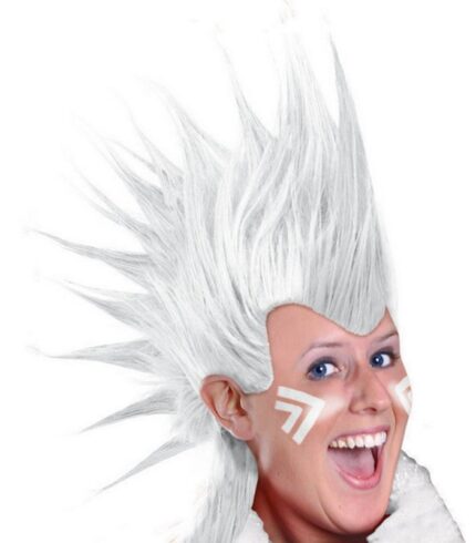 Mohawk Wig – White