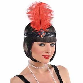 Gatsby Girl Feather Headband