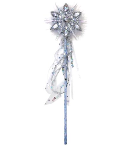 Snowflake Wand with Feather