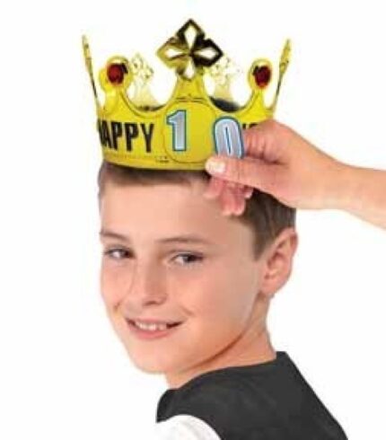 Customisable Age Birthday Crown Plastic