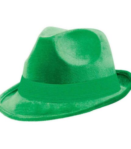 Fedora Velour Hat – Green