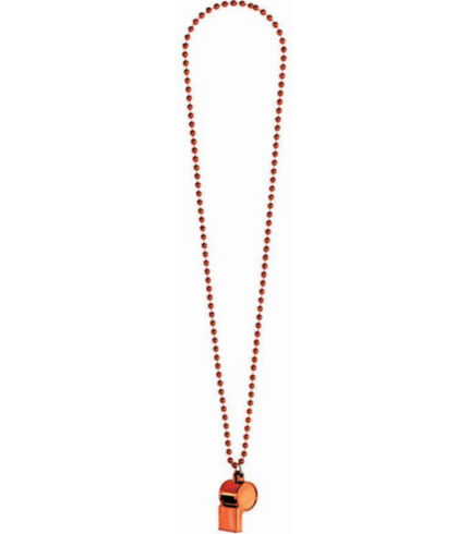 Whistle On Chain Necklace – Orange